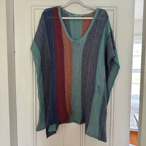 Striped Knit Tunic/ Cover Up (Goddiss brand)